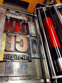 go radiate letterpress